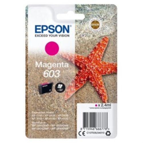 epson cartucho magenta epson 603 estrella mar