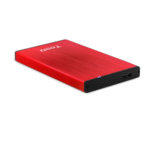 tooq caja externa tooq tqe 2527r 2,5" 9,5 mm sata usb 3.0/3.1 gen1 roja