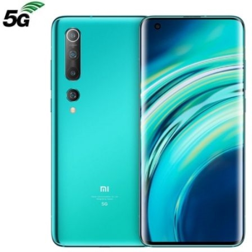 xiaomi smartphone mi 10 6.67"/16.9cm fhd+ snapdragon 865 8gb ram 256gb cam (108+13+2+2)/20 mp 5g 4780mah verde coral