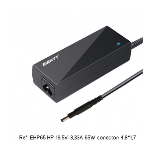 eightt cargador específico hp 65w 4.8*1.7