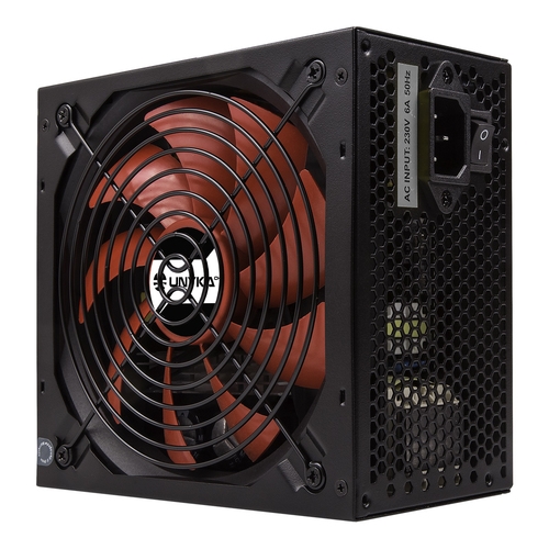 fuente alimentación unykach gaming atx 700w pfc pasivo 5xsata 2 x pciex (6+2 pines) atx 12v 4 + 4 3 x molex ventilador de 14 cm