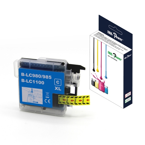 ink power cartucho comp. brother lc980xl/lc1100xl/lc985xl cyan 18 ml