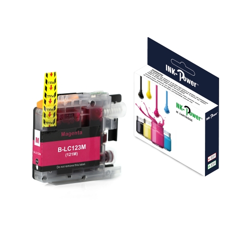 ink power cartucho comp. brother lc121xl/lc123xl v2 magenta lc121m/lc123m 10 ml