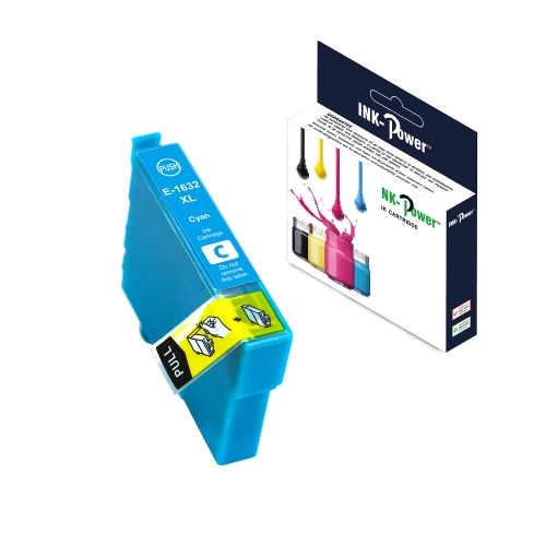 ink power cartucho comp. epson t1632 (16xl) cyan c13t16324010 16ml