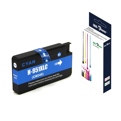 ink power cartucho comp. hp nº951xl cyan cn046ae 26 ml