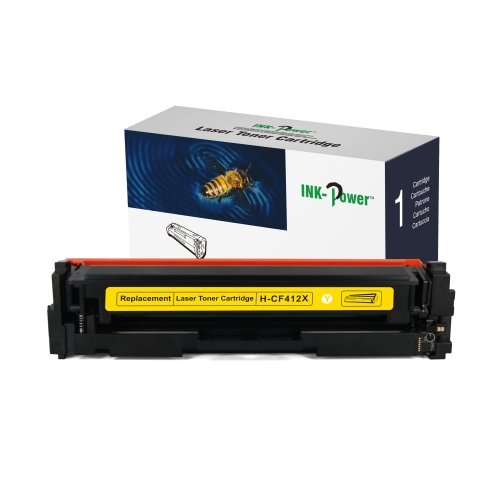 ink power toner comp. hp cf412x/cf412a amarillo 410x