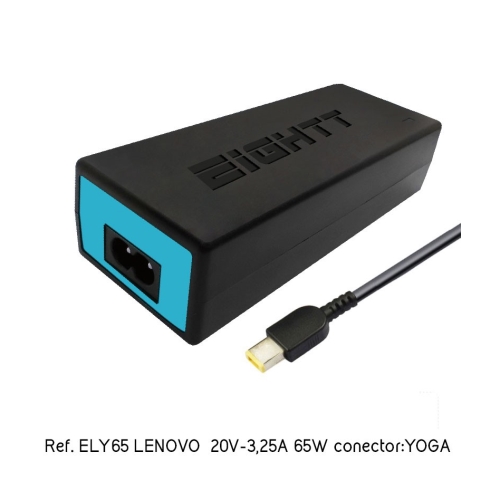 eightt cargador específico compatible con lenovo 20v 3,25a 65w yoga