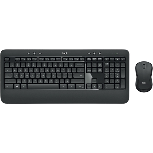 logitech advanced combo mk450 pack inalámbrico teclado + ratón 3 botones uso ambidiestro negro
