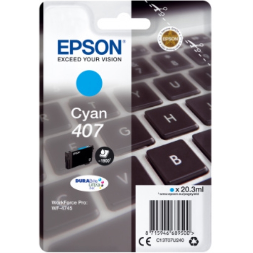 epson cartucho 407 cian 1900pag wf4745