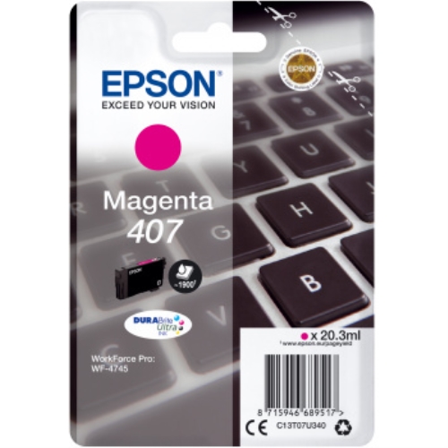 epson cartucho 407 magenta 1900pag wf4745