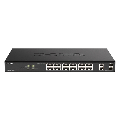 d link dgs 1100 26mpv2 switch 26xpoe+ 2xsfp/combo semigestionable
