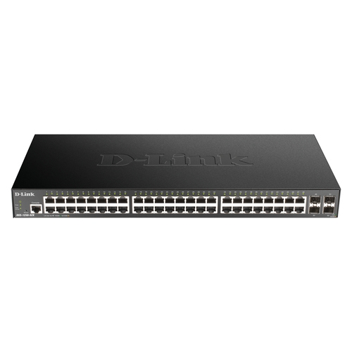d link switch smart dgs 1250 52xmp 48 puertos/ rj 45 10/100/1000 4 puertos 10g sfp+ semigestionable