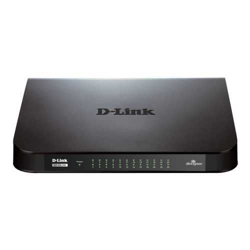 d link switch gigabit ethernet 24 puertos 10/100/1000 mbps velocidad de hasta 2000mbps bajo consumo metálico