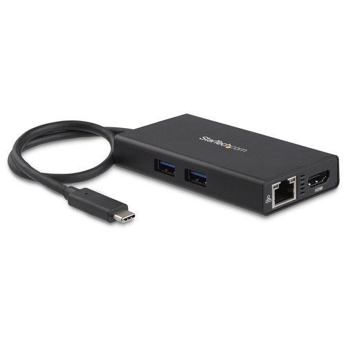 startech.com docking station usb c con entrega de potencia 4k hdmi usb 3.0 principal: 1 x usb c/m secundario: 1 x hdmi/h, 1 x rj 45/h, 1 x usb a/h, 1 x usb c/h 4096 x 2160 negro