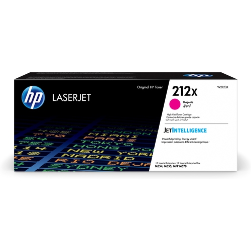 hp toner 212x magenta w2123x laserjet enterprise m554, m555, m578