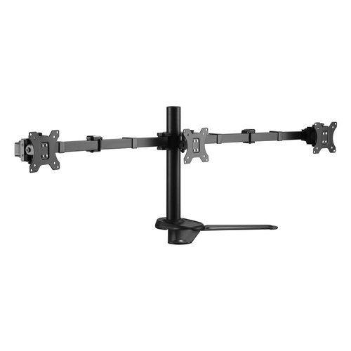 equip soporte sobremesa para 3 monitores 13" 27" doble brazo vesa hasta 8kg
