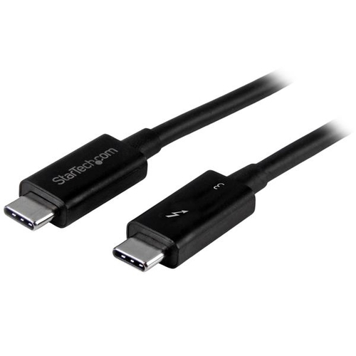 startech cable de 0,5m thunderbolt 3 usb c (40gbps) compatible con thunderbolt y usb