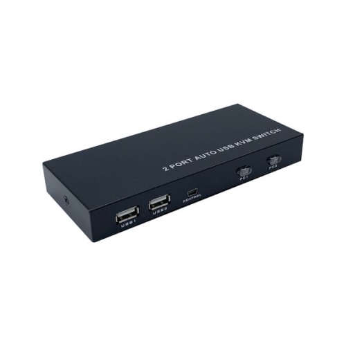 conmutador kvm hdmi aisens a111 0400/ 2pc con 1 sólo teclado y ratón con fuente de alimentación