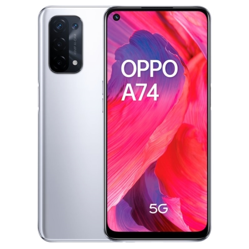 oppo smartphone a74 5g 6.49" fhd+ 6/128gb plata