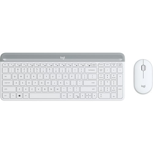 logitech kit teclado + ratón mk470 inalambrico blanco