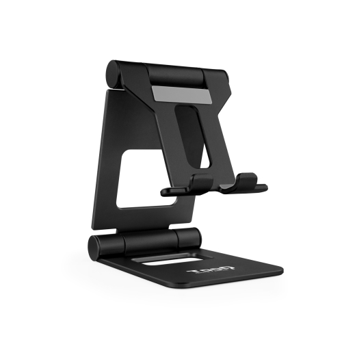 tooq soporte de sobremesa ajustable para teléfono / tablet hasta 10” negro