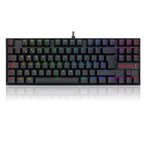 redragon kumara teclado mecánico gaming red switch rgb español negro
