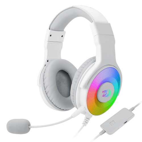redragon pandora 2 auricular gaming rgb adaptador xbox/ps4 micrófono blanco
