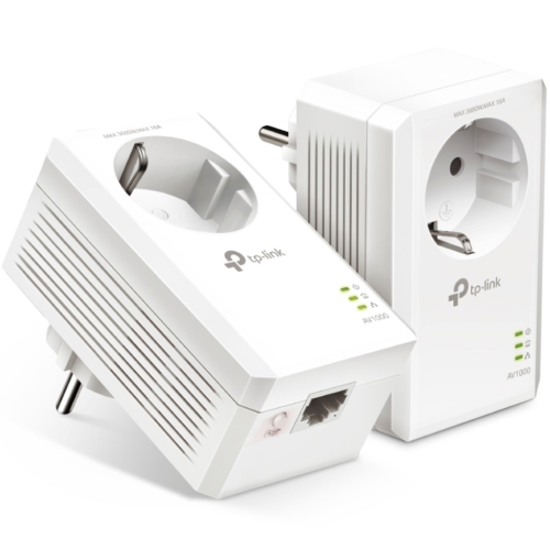 adaptador powerline tplink tl pa7017p kit av1000 1000mbps/ alcance 300m/ pack de 2