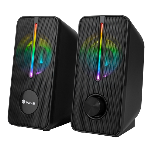 ngs altavoces 2.0 gsx 150 gaming rgb 12w alimentación por usb plug and play