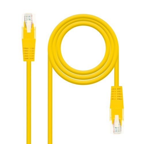 nanocable cable red latiguillo cat.6 utp awg24 amarillo 30cm
