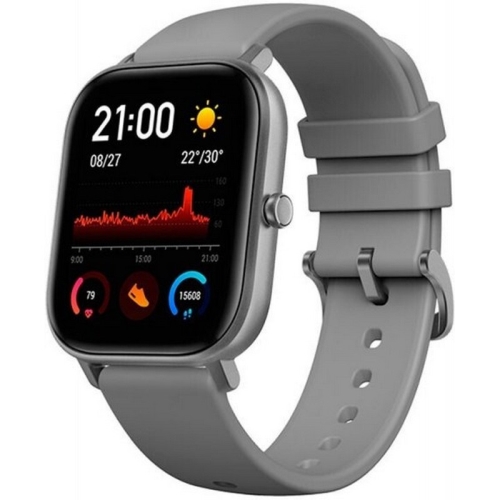 huami smartwatch amazfit gts notificaciones frecuencia cardiaca gps gris lava