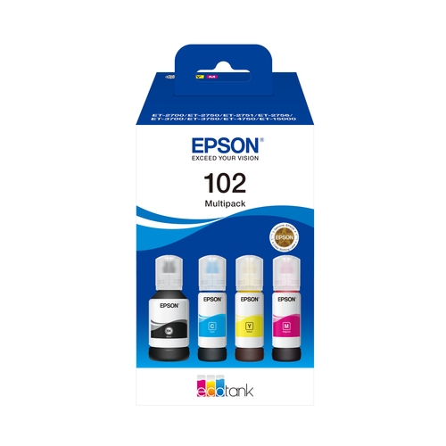 epson 102 ecotank 4 colour multipack (we)
