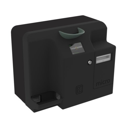 cashkeeper ckmicro sistema seguro de gestión de efectivo 50 transacciones/día capacidad reciclaje: 40 billetes y 500 monedas recaudación: 300 billetes y 250 monedas