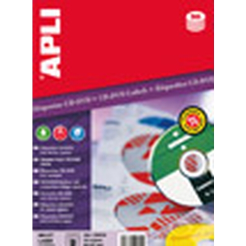 apli etiquetas para cd dvd blanco opaco