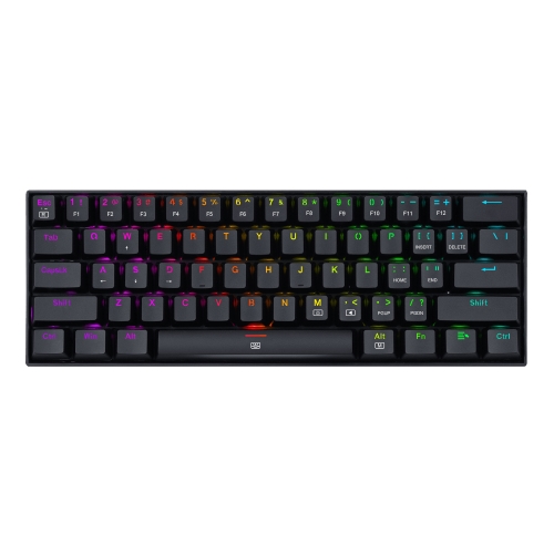 redragon dragonborn teclado mecánico gaming switch rojo rgb negro layout usa