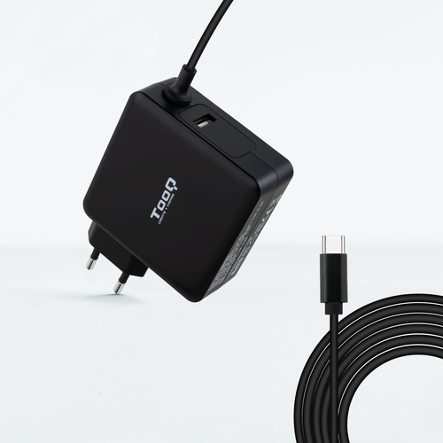 cargador portÁtil usb c pd3.0 90w, negro