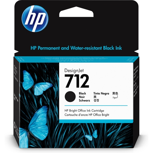 hp cartucho nº712xl negro designjet t200 / t600 n 712 alta capacidad