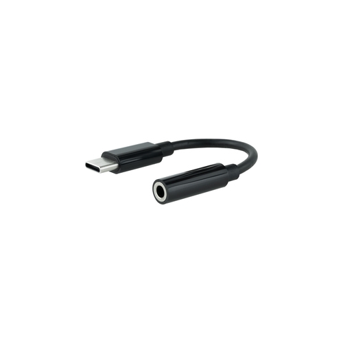nanocable adaptador audio usb c/m a jack/h, negro