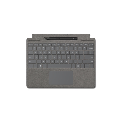 microsoft surface teclado type cover+ lápiz surface pro8/pro9 plata