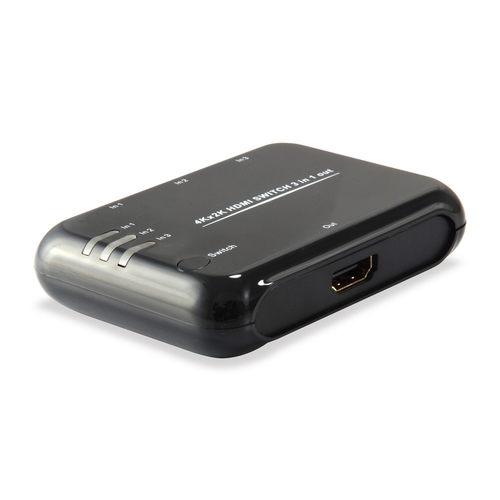 switch hdmi equip 3 entradas 1 salida hdmi 1.4a 4k dts hd con mando