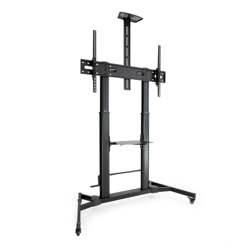 soporte suelo con ruedas regulable altura monitor/tv 60 100 tooq negro