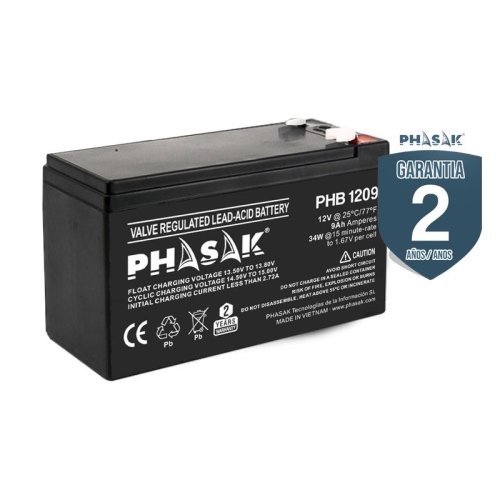 bateria phasak 12v 9ah