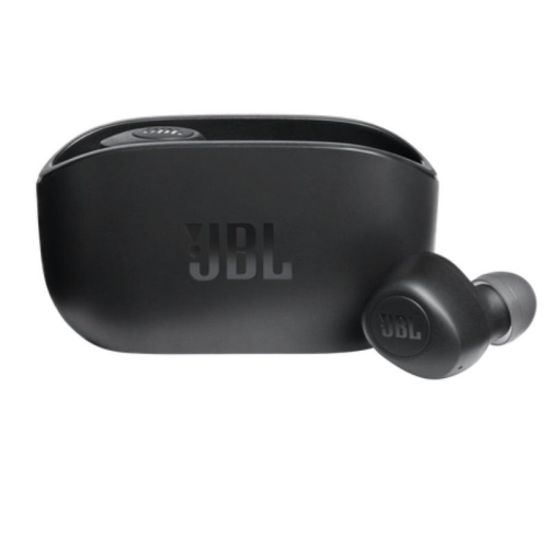 jbl intrauricular bluetooth wave 100 tws negro con estuche de carga