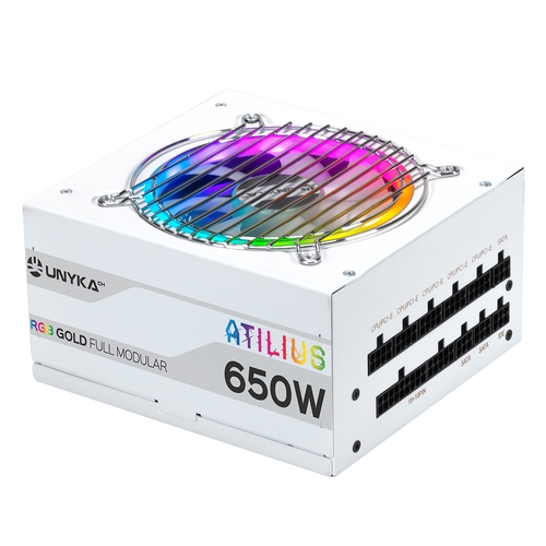 fuente alimentaciÓn atx atilius white rgb 650w