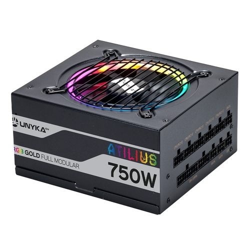 fuente alimentaciÓn atx atilius black rgb 750w