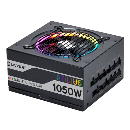 fuente alimentaciÓn atx atilius black rgb 1050w