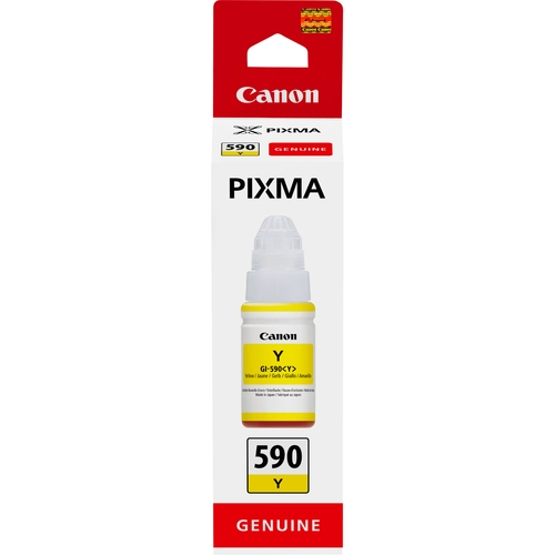 canon gi590 amarillo botella de tinta original gi590y/1606c001