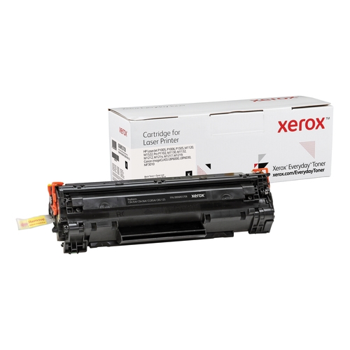 xerox everyday toner para hp 35a36a85a laserjet p1005(cb435a cb436a ce285a crg125) negro