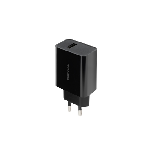 cargador de pared nanocable 10.10.2004/ 1xusb/ 2.1a/ negro