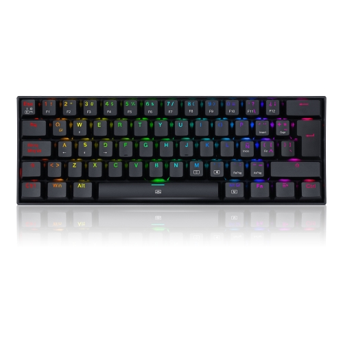 redragon dragonborn teclado mecánico gaming switch marrón rgb negro layout españa